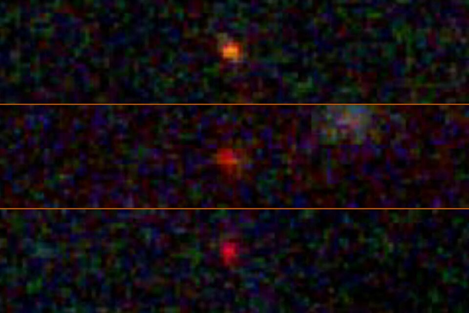 These three objects were identified by the James Webb Space Telescope Advanced Deep Extragalactic Survey (JADES) in December 2022. They initially were identified as galaxies that existed early in the universe’s history, but some scientists suspect they are ”dark stars,” theoretical objects much bigger and brighter than our su